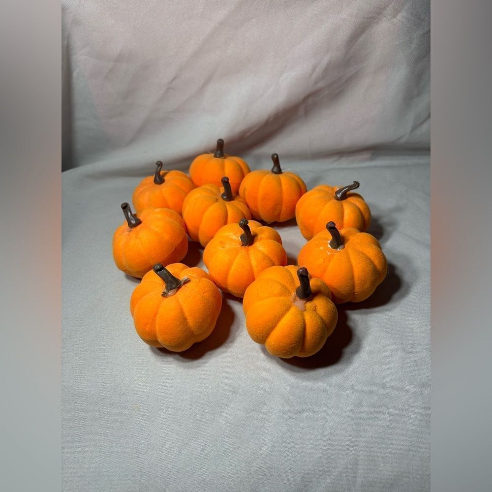 10 pc Collection of Artificial Pumpkins Fall & Halloween Crafts & Decor